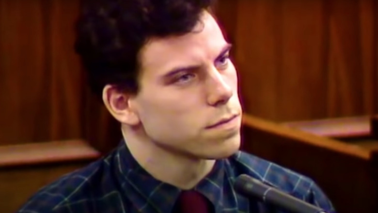 Erik Menendez testifying at trial 