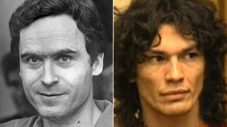 Ted Bundy in custody, Richard Ramirez in court