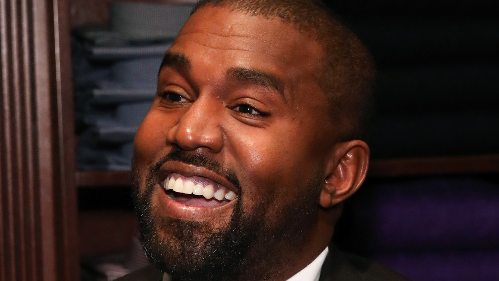 Kanye West at an event
