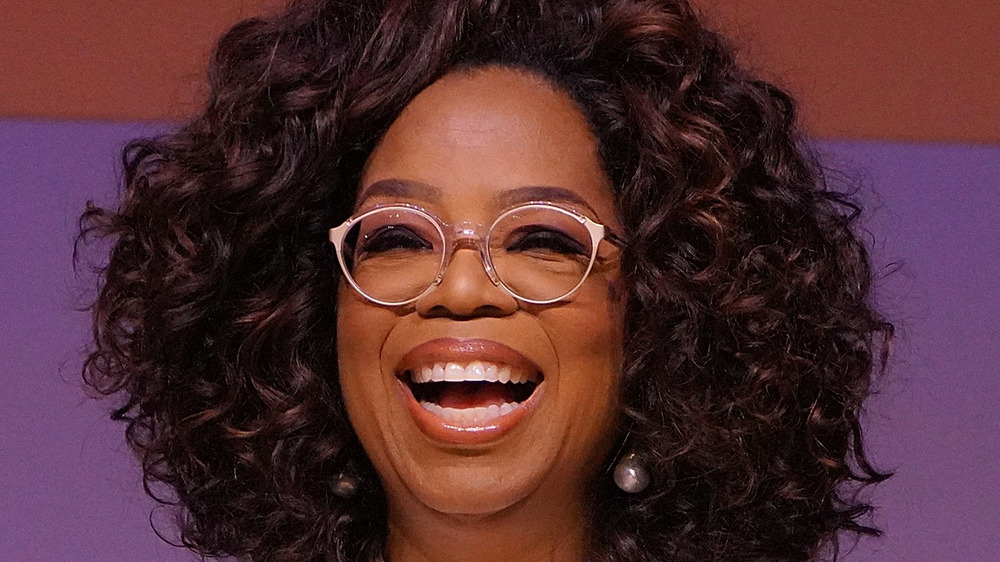 Oprah Winfrey at a speaking engagement
