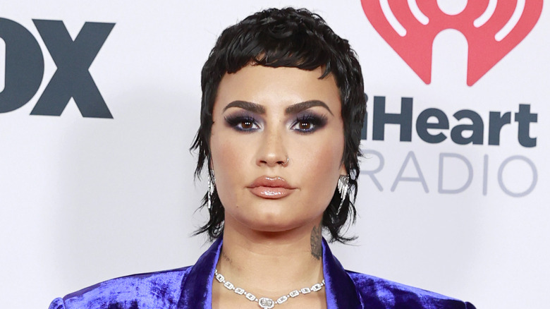 Demi Lovato posing for camera