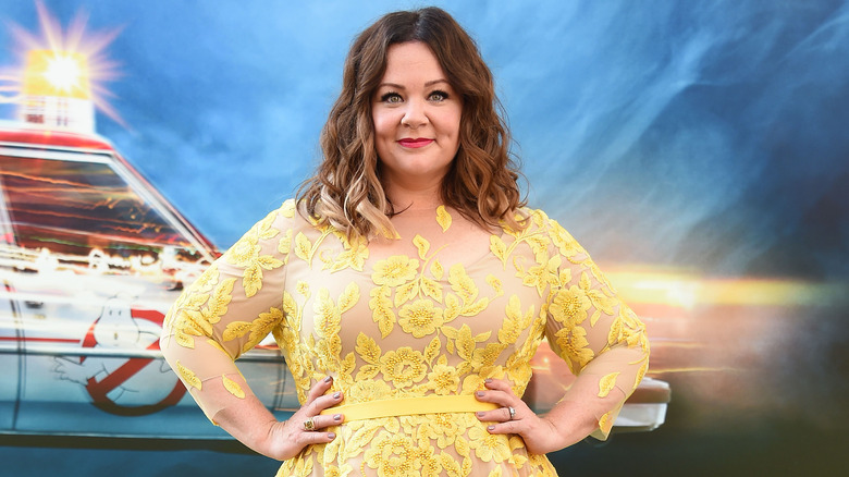 Melissa McCarthy in yellow dress