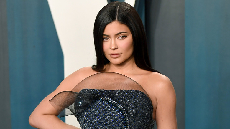 Kylie Jenner posing on the red carpet