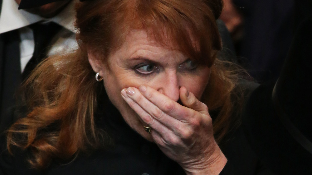 Sarah Ferguson looking shocked