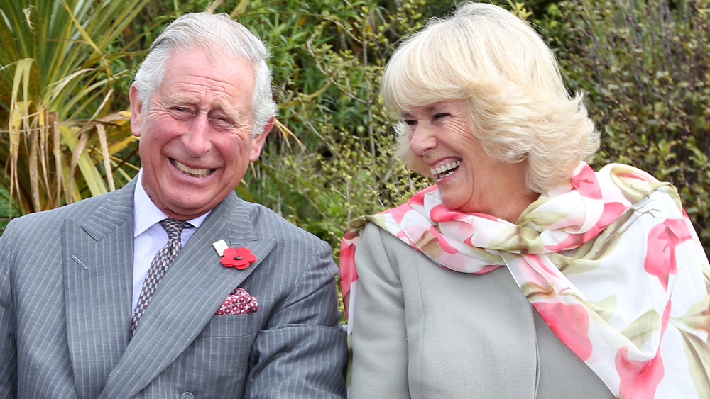 Prince Charles and Camilla Parker Bowles laughing