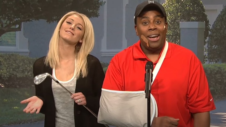 Blake Lively and Kenan Thompson on SNL