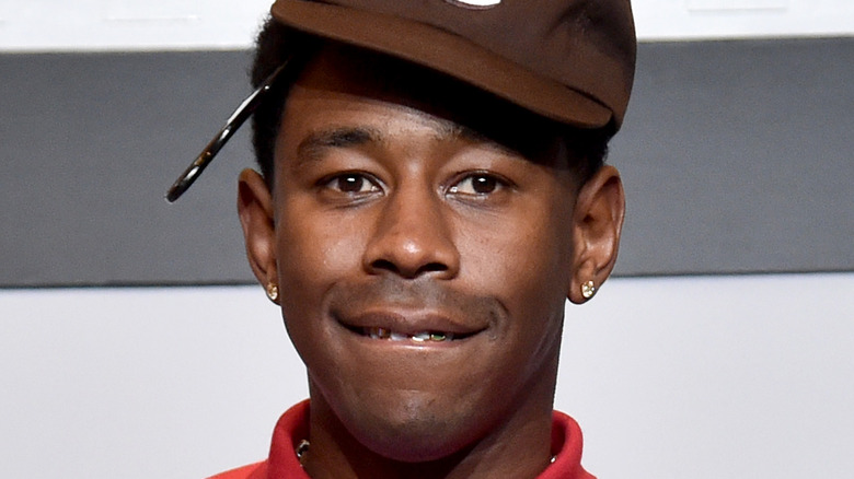 Tyler, the Creator biting lip