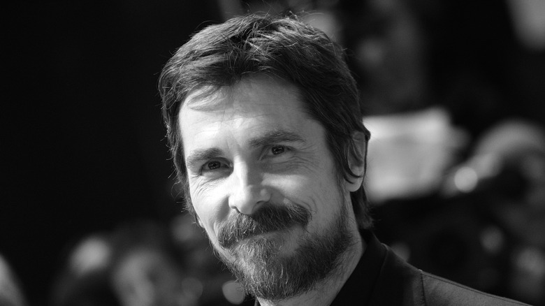 Christian Bale smiling
