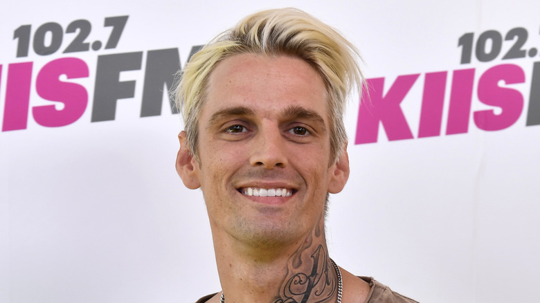 Aaron Carter smiles for a photo