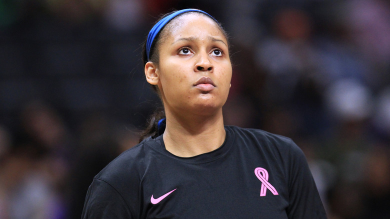 Maya Moore looking up