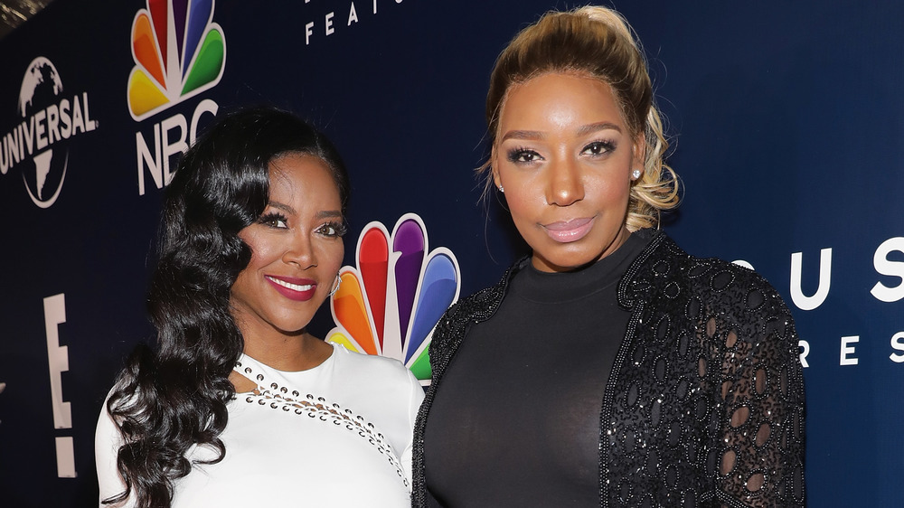 Kenya Moore and NeNe Leakes smiling 