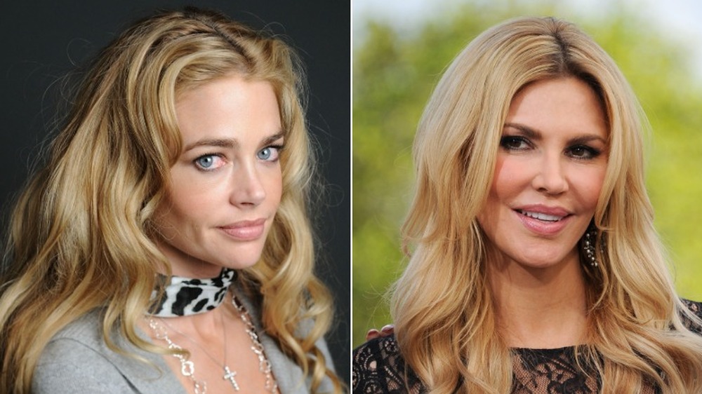 Denise Richards glaring (left), Brandi Glanville smiling (right)