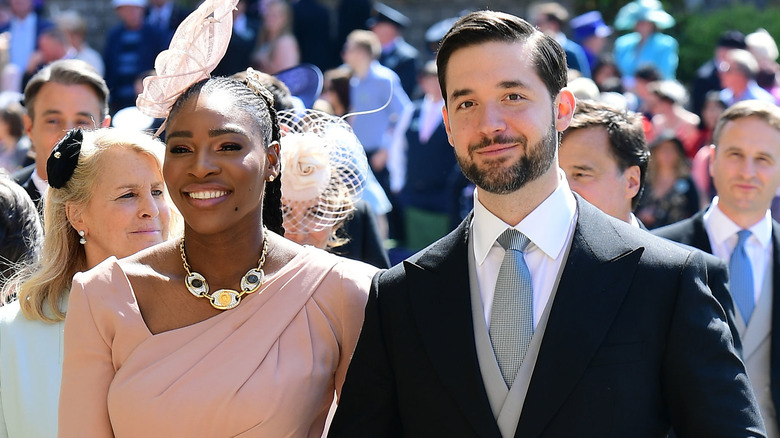 Serena Williams and Alexis Ohanian smiling