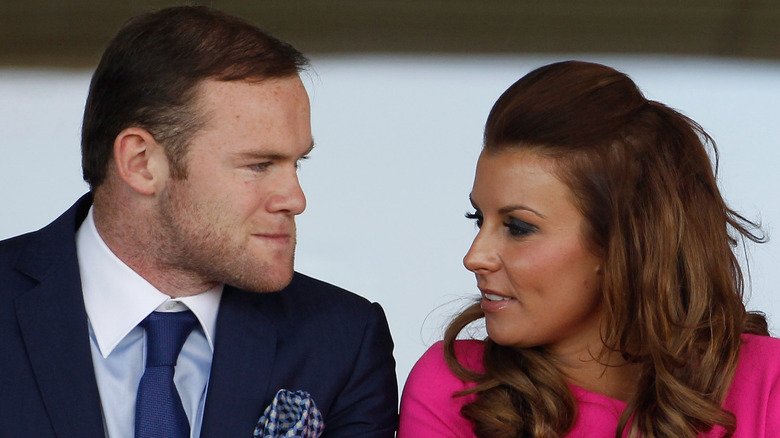 Wayne Rooney and Coleen McLoughlin at an event