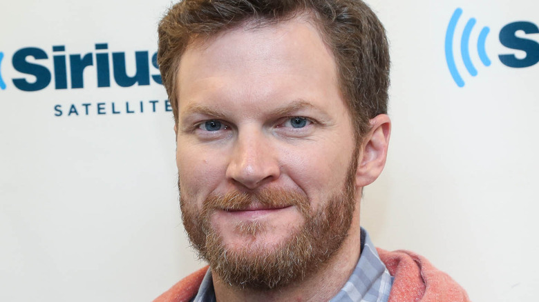 Dale Earnhardt Jr. smiling