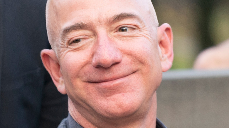 Jeff Bezos smirking