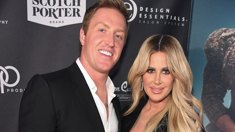 Kim Zolciak and Kroy Biermann smiling in close-up