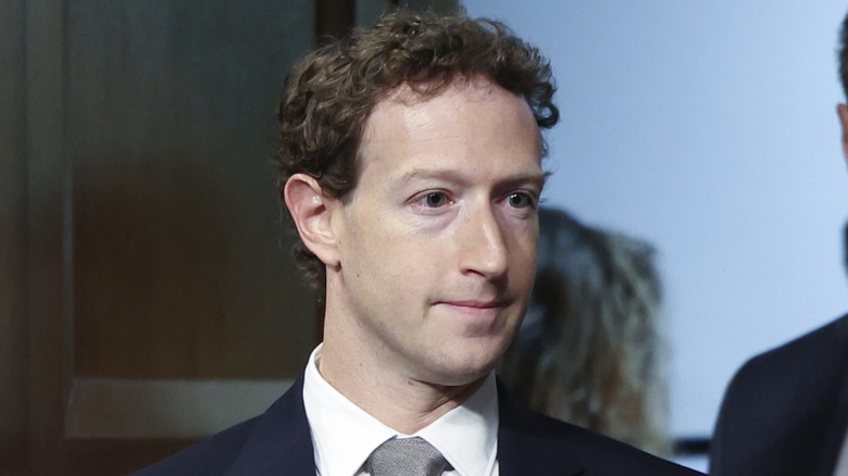 Mark Zuckerberg in a gray tie