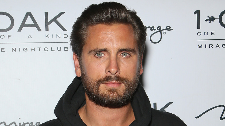 Scott Disick in a hoodie