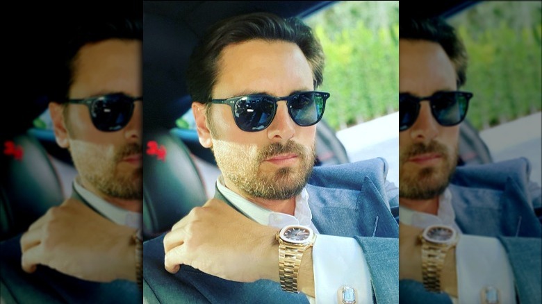 Scott Disick shows his watch