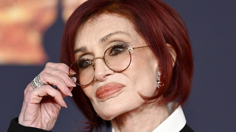 Sharon Osbourne on the red carpet at the 2026 BRIT Awards