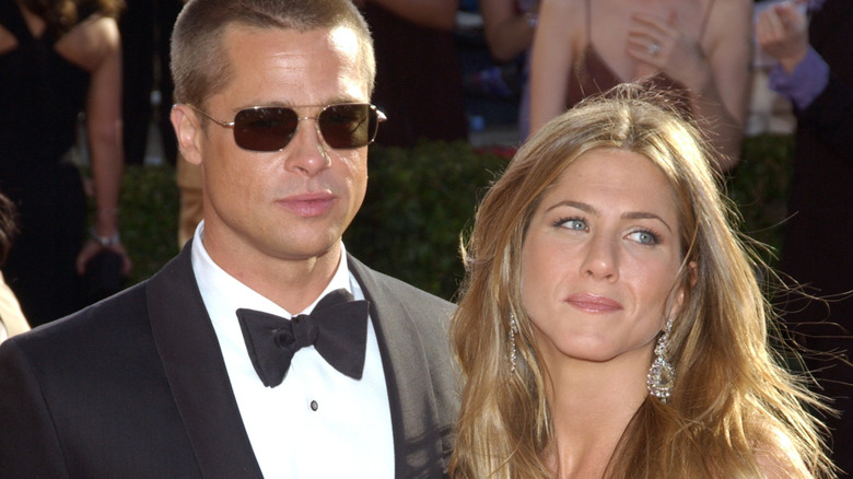 Brad Pitt and Jennifer Aniston at a event