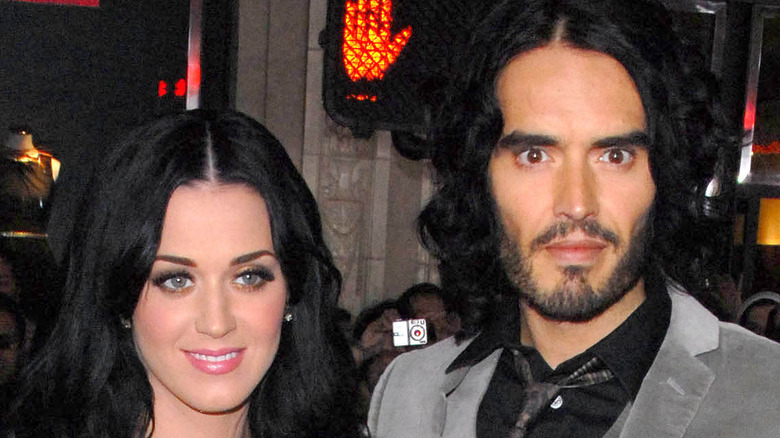 Katy Perry and Russell Brand at an event