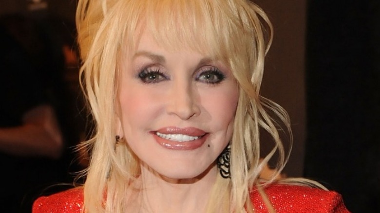 Dolly Parton smiling