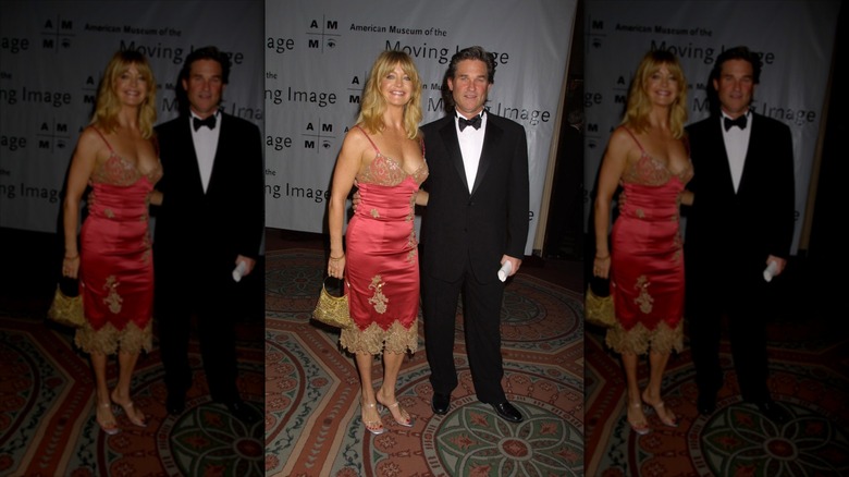 Goldie Hawn pictured with Kurt Russell