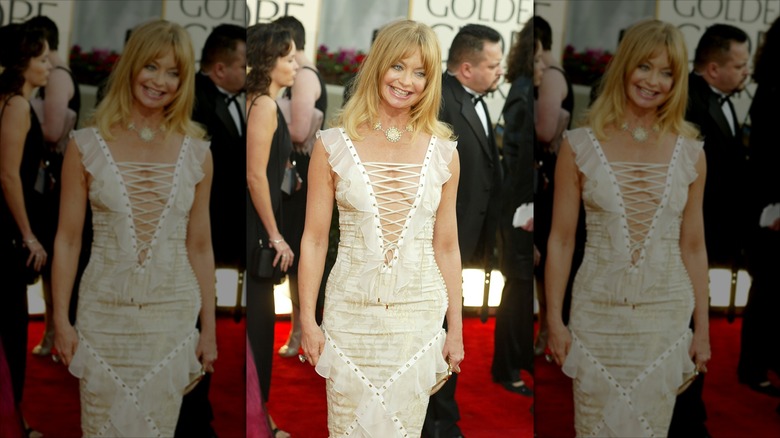 Goldie Hawn in a sexy dress