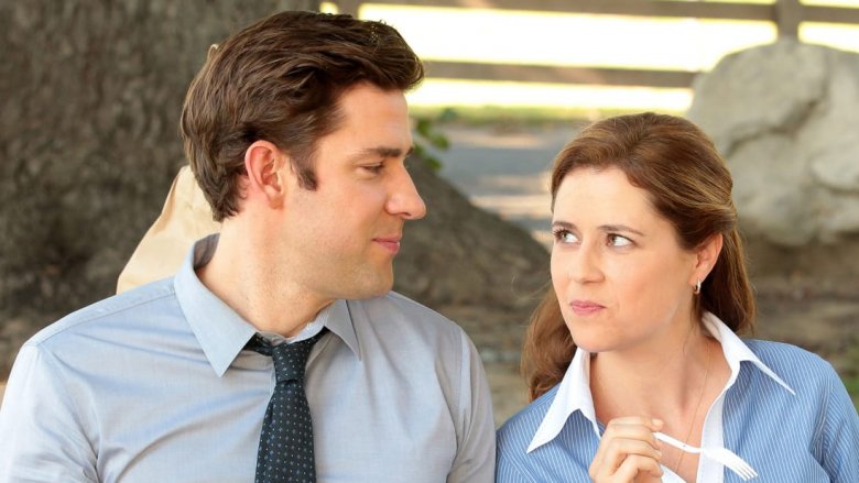 John Krasinski and Jenna Fischer in The Office