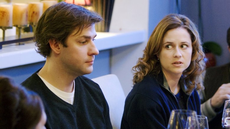 John Krasinski and Jenna Fischer in The Office