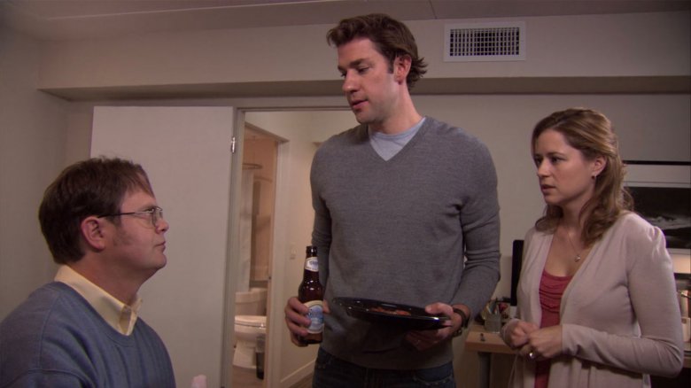 Rainn Wilson, John Krasinski, Jenna Fischer in The Office