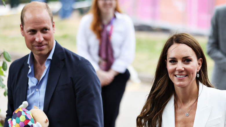 Prince William and Kate Middleton smiling