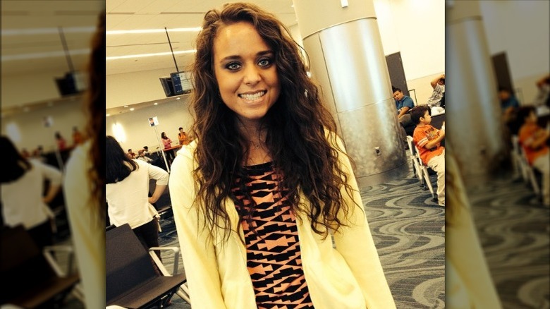 Jinger Duggar wearing patterned shirt