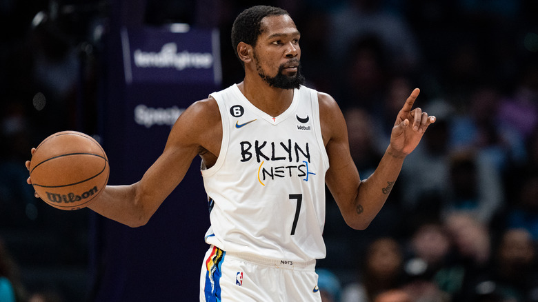 Kevin Durant on the basketball court