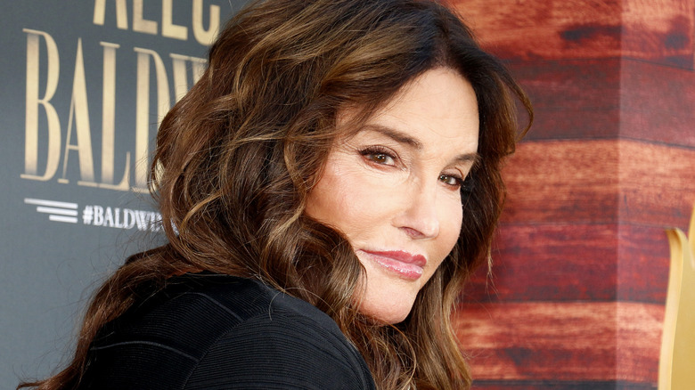 Caitlyn Jenner posing at event