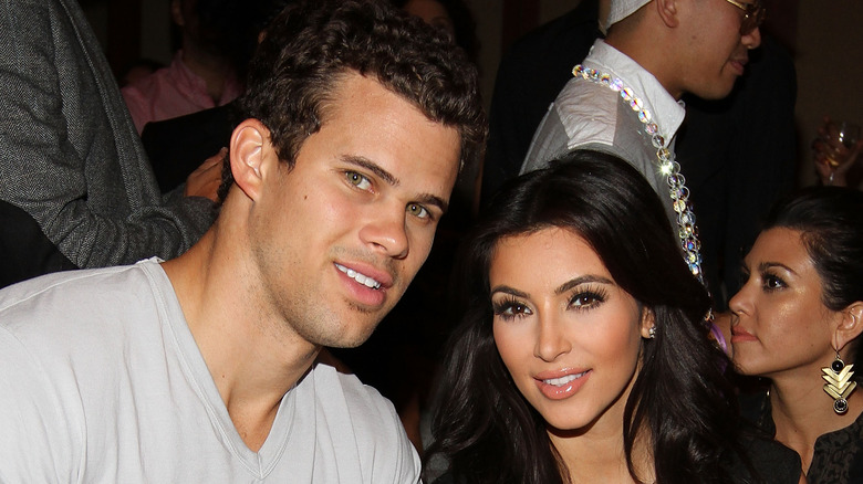 Kim Kardashian and Kris Humphries posing together