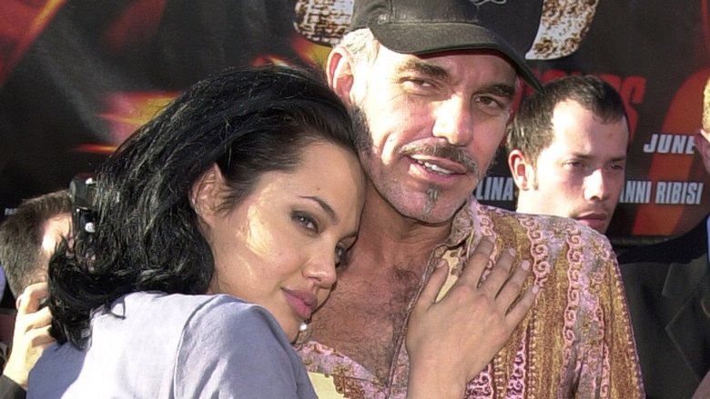 Angelina Jolie hugging Billy Bob Thornton