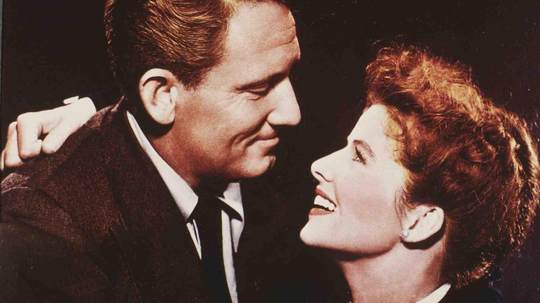 Katherine Hepburn with Spencer Tracy romantic picture
