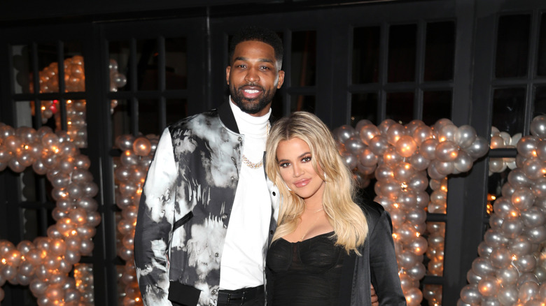 Tristan Thompson with girlfriend Khloé Kardashian