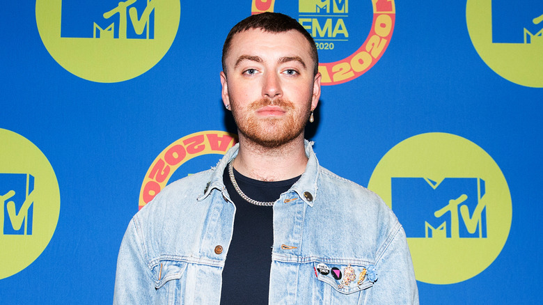 Sam Smith attending the MTV EMAs