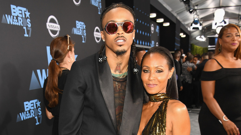 August Alsina and Jada Pinkett Smith on red carpet together