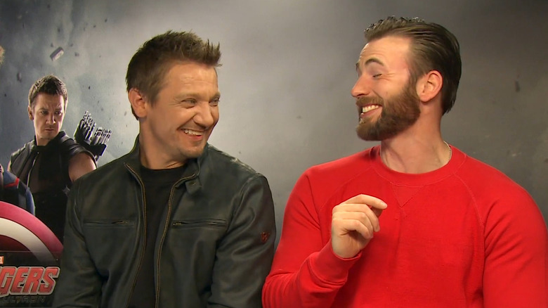 Jeremy Renner and Chris Evans interview