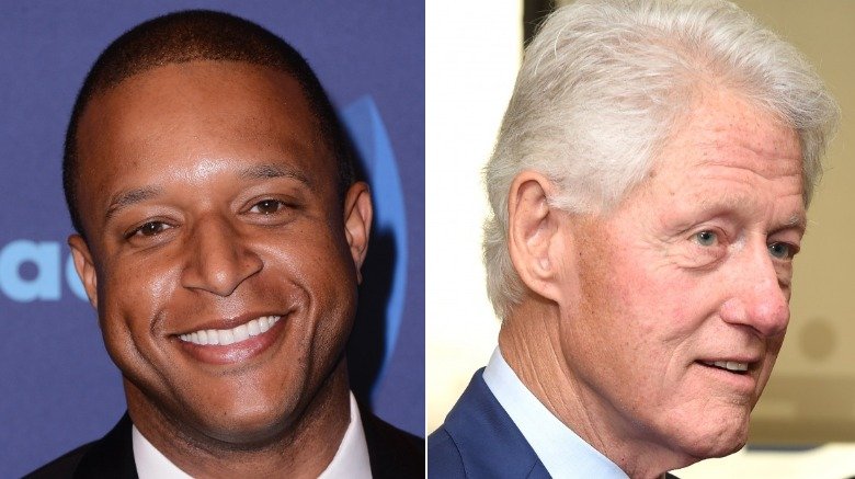 Craig Melvin and Bill Clinton
