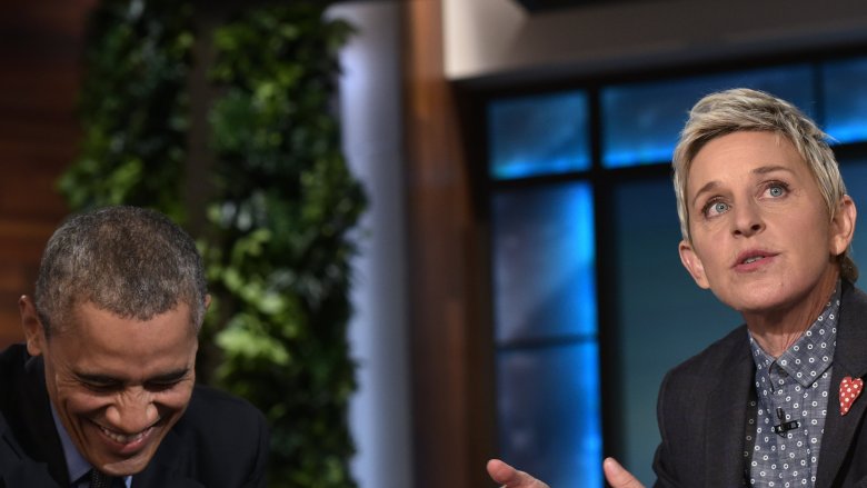 Ellen DeGeneres and Barack Obama