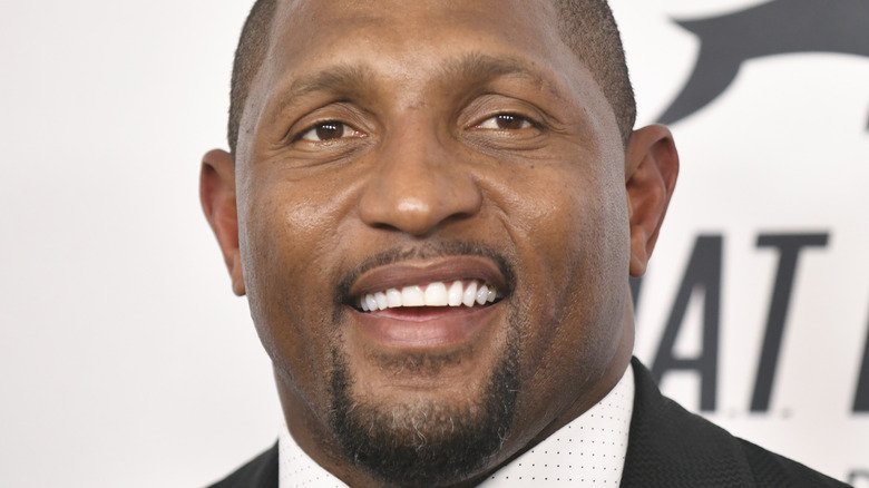 Ray Lewis smiling