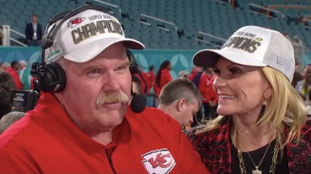 Andy Reid and Tammy Reid ESPN interview after winning 2020 Super Bowl 