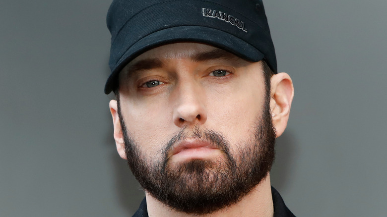 Eminem looking at camera