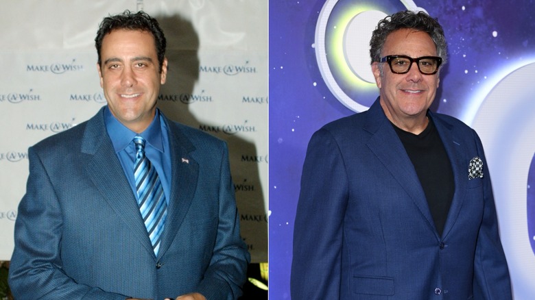 Brad Garrett wearing blue suits